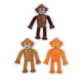 Obrázek z Opice natahující končetiny plast 15cm, 3dr 